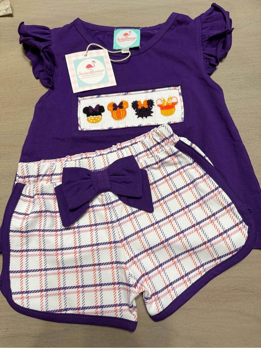 Smocked Halloween Disney Girls Set